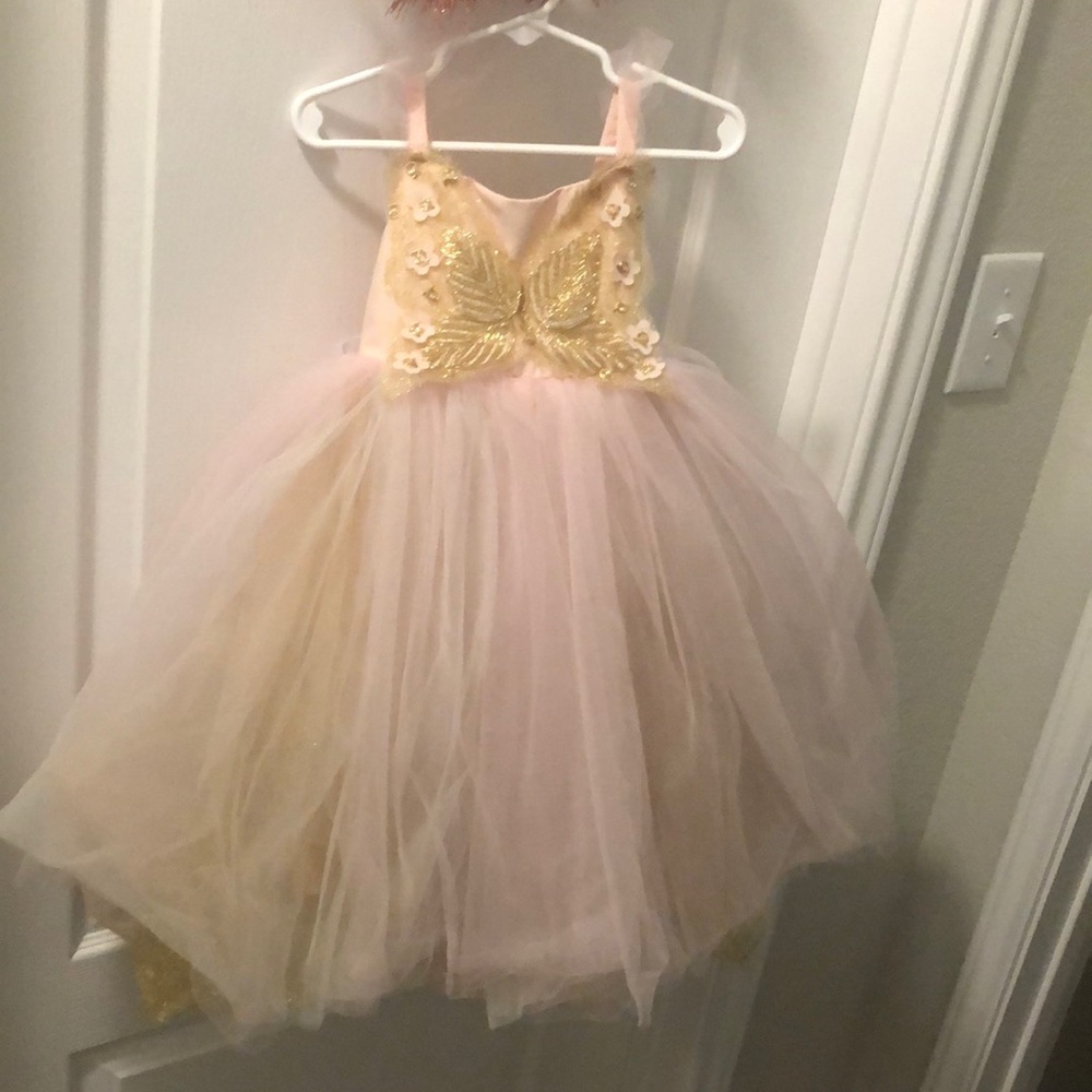 Pottery Barn tulle dress perfect for birthday photos